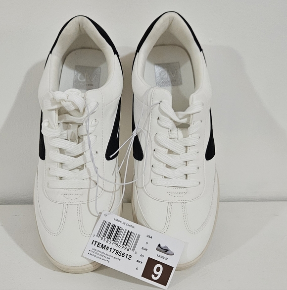 DV Dolce Vita Women's White and Black Sneakers - Picture 11 of 12